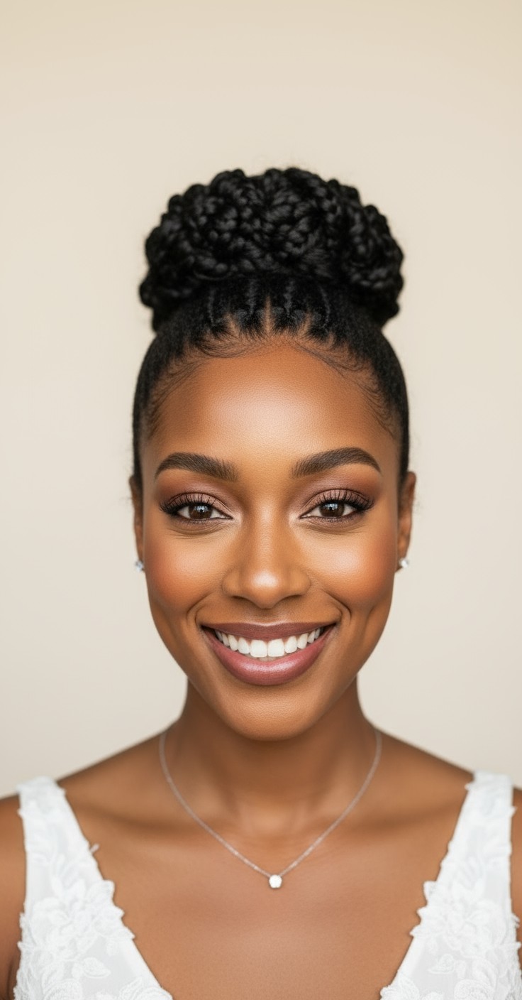 After Bridal Updo High Bun